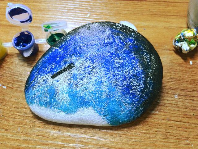 石头画——浪漫、美妙的星空。（原来石头可以这样玩！）