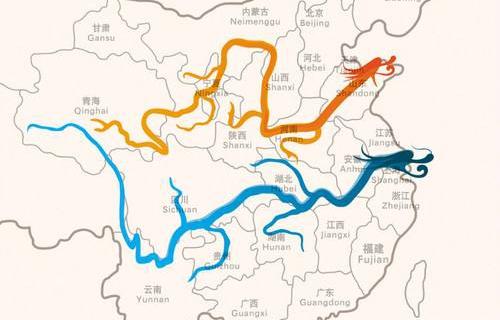 黄河长江地图