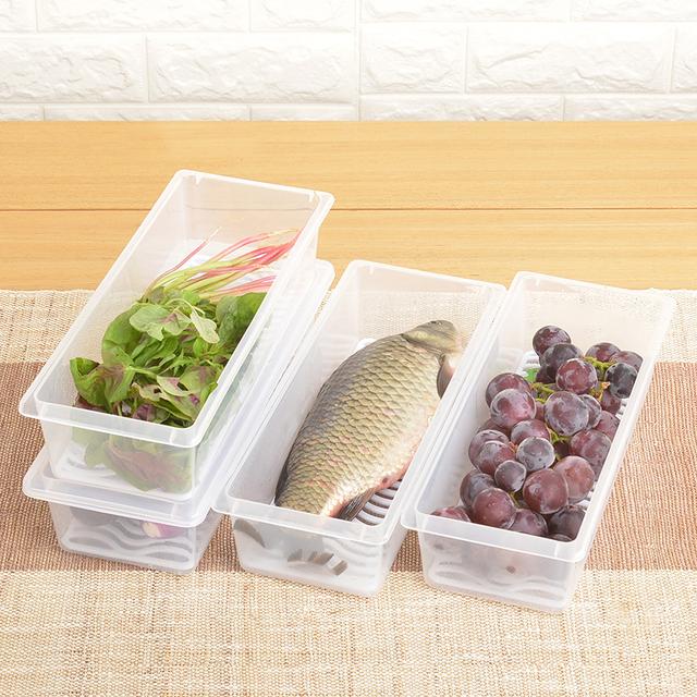 冰箱收纳盒抽屉式厨房塑料密封保鲜食物 